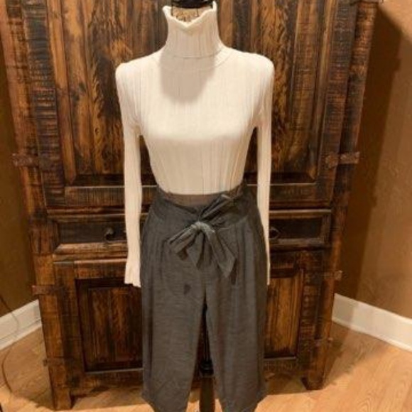 Dark Grey Slouched Capri - Picture 1 of 4